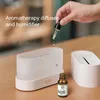 Steamer Kinscoter Aroma Diffuser Air Humidifier Ultrasonic Cool Mist Maker Fogger Led Essential Oil Flame Lamp Difusor 231020