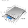 Bathroom Kitchen Scales Electronic Kitchen Scale USB Charging Stainless High Precision Digital Scale Carats Counting For Food Measuring Weight Accuracy Q231020