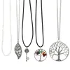 Pendant Necklaces KunJoe 5pcs/set Punk Hollow Out Metal Tree For Women Men Retro Rice Beaded Choker Jewelry Gift