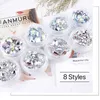 Dekoracje grafiki paznokci Różne rozmiar brokat Diamond Rhinestone 3D Dekoracja DIY Crystal Manicure Akcesoria