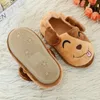 Slipper Fashion Toddler Boy Slippers Indoor Winter Plush Warm Kid House Footwear Cartoon Puppy Dog Soft Rubber Sole Home Shoes Baby Item 231020