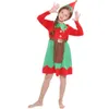 cosplay eraspooky aile claus yetişkin elf kostüm çocuklar için Noel baba süslü elbise Noel karnaval parti kızcosplay