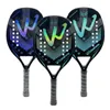 Racchette da squash Camewin 3K Holographic Beach Tennis Racchetta Telaio completo in fibra di carbonio Feminino Masculina Kit Trattamento superficiale scortese Principiante 231020