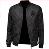 Мужская супер черная куртка Дизайнерская мода с бейсбольным воротником БРЕНДОВЫЕ темные цветочные куртки Ветровка на молнии Мужские топы мужские пальто верхняя одежда 4XL