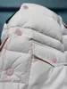 luxury designer kids Down Jackets Zipper button windproof design Baby Winter clothing Size 110-160 CM lovely pink hooded Outwear Aug16