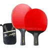 Bord Tennis Raquets 6 -stjärnor Racket Professional Ping Pong Set Pimplesin Rubber Hight Quality Blad Bat Paddel med väskpallar 231020