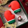 Kerstversiering 300 ml Leuke kerstmuts Handschoenen Handwarmer Tas Lekvrije siliconen Watervullend Heetwaterzakje Kerstdecoratie Cadeau x1020