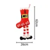 Yeni Noel Çoraplar 26x62cm Hediye Çantası Çorap Dekorasyonları Sahne Düzeni Ders Çocuk Hediye Çantası kolye 1020