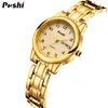 Other Watches POSHI Original Waterproof Quartz Watch for Women Fashion Ladies Bracelet Luxury Stainless Steel Strap Date Week Women's Watches 231019