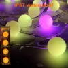 Autres fournitures de fête d'événement DC5V WS2812 LED bande lumineuse remuer RGB Dream couleur boule ronde chaîne avec 28Key APP contrôle musique lumières Noël 231019