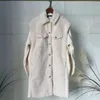 Maje Femme Cachemire Blanc Cardigan Veste Longue