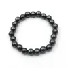 Bracelet de thérapie à perles magnétiques en hématite noire, brin XSM de 8mm, pour hommes et femmes, Protection en pierre, soulagement de l'anxiété, bijoux