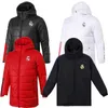 2023 2024 Real Madrid Football Cotton Padded Winter Warm Long-Sleeved Hooded Football Cotton Padded Jacket