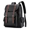 School Bags Sac Brown Backpack Large Teenagers Male Backpacks Bagpack Dos Black For Men 2023 Boys Laptop Leather Mochilas Schoolbag