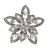 Brooches Rhinestone Jewelry Wholesale Graduation Gift Brooch Flower For Women Suit X0534