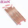 Ferramentas de maquiagem BQAN Rose Gold UV Gel Pintura Desenho Pincel Acrílico Nail Liner Lines Pincéis Manicure Art 231020