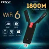 Wi Fi Finders Fenvi WiFi 6 USB Adapter Dual Band AX1800 2 4G 5GHZ Wireless 6e Axe3000 Dongle Network Card 3 0 Win7 10 11 231019