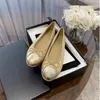 Basic Paris Classic Leathers Tweed Cloth Splice Bow Round Ballet Shoe Fashion Brand Designer Flats Women Shoes Tories 35-42 2024 S 73 s