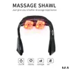 Massage-Nackenkissen für Zuhause, Auto, Elektro-Massagegerät, Shiatsu-Halswirbelsäule und multifunktionelle Infrarot-beheizte Mas-Relax-Hine, Drop-Lieferung Dh59C