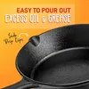 Pans Pieces Kitchen Frying Pre-Seasoned Cast Iron Skillet Nonstick Cookware Set W/Drip Spout Silicone Handle For Electric Stov