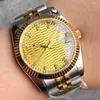 Zegarek na rękę Data 36 mm 39 mm dwustronne złoto Silver Gold Automatyczne zegar na rękę Diamond Targ Flean Bezel Jubilee Bransoletka biznesowa Zegar biznesowy