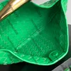 12A All- Nuovo Designer di qualità a specchio Saglie classiche Sardine Borse da 33 cm Borse per frizione a latte da donna Luxurys Intreciato in pelle borse in pelle metallica borsetta verde