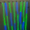Andra evenemangsfestleveranser DC5V 12V 30mm Pitch Adresserbar RGB Smart LED Pebbleseed Matrix Curtain Lights 100LEDS LÅNG BY 10 CLUSTERS IP67 231019