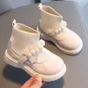 Botas Moda Niños Zapatos Casuales Fondo Suave Princesa Botas Cortas Niñas Zapatillas Cómodas Caminar Slip-on Zapatos Deportivos Niños Niños 231019
