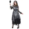 cosplay Eraspooky Nuovo costume di Halloween per donne Fantasma Zombie Sposa Medievale Gotico Abito nero Carnevale di Pasqua Partycosplay