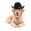 Abbigliamento per cani Cappello da cowboy per animali Copricapo divertente Cappellini per gatti regolabili Puntelli Cool Po Cappellino universale Accessori per feste cosplay