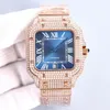 Mode Diamant Quadratisches Zifferblatt Herrenuhr Automatikuhren Moissanit Designeruhren 904L Edelstahl Armband Saphirglas Wasserdicht Orologio.