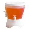 Garrafas de água balde de suco cor branca torneira design armazenamento geladeira dispensador de rotação de 360 graus chaleira