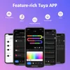 クリスマス装飾Tuyaスマートwifiカーテンライト音楽RGBドリームカラフルなLED弦楽