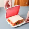 Boîte de rangement de Sandwich, vaisselle, boîte à déjeuner en Silicone, boîtes réutilisables pour micro-ondes