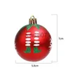 Décorations de Noël 6 pièces/boîte 2023 décoration de noël pour la maison 6cm boule de noël ornements nouvel an 2024 cadeau arbre de noël pendentif Navidad Noel Natal x1020