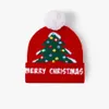 Cappello di Natale Moda per bambini e adulti Cappello di Natale illuminato a LED Cappello di lana jacquard Palla di lana invernale Caldo cappello lavorato a maglia genitore-figlio