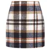 Jupes Automne Hiver Plaid Laine Mini Jupe pour Femmes Laine À Carreaux Vintage Bureau Dames Taille Haute Crayon Moulante Courte 231019