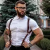 Bras Sets CEA Brown Leather Harness Men Gay Chest Belts Fetish Body Bondage Bdsm Rave Clothing For Adult Sex Sissy Lingerie209O