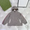 luxury Coat for boy and girl High quality kids hooded jacket Size 100-160 CM Zipper pocket decoration baby baseball uniform Oct15