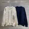 Yeni Tasarımcı Sweater Lüks Erkekler ve Kadın Gradyan Jacquard Mektupları Erkek Paris Moda En Kalite T-Shirt Street Uzun Kollu Yılan Chaner Sweaters Gömlek