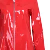 Trench da donna per adulti Dolcevita in pelle PVC Trench lungo da donna Cappotto Wetlook Giacca sexy Cerniera anteriore Costume cosplay Uomo Dance Party Clubwear 231020