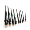 Black UV Acrylic Ear Stretching Tapers Expander Plugs Tunnel Body Piercing Jewelry Kit Gauges Bulk 1 6-10mm Earring Promotional Ho297l