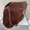 Femmes Vintage Classique Marron Noir Daim Nubuck Frotté Sacs Grande Capacité Sacs À Main À Bandoulière En Plein Air Sacoche Cosmétique Sac À Main De Luxe Designer Poche