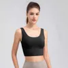 Lu Align Lu Bra Yoga Woman Women's Round Neck Stretchy Quick Dry Active Vest Soft Comfort V Back Sexig träning Bh
