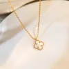 New Fashion Top Hot-selling Necklaces Women Gold Initial Pendant Necklace with Rope Chain, Birthday Anniversary Christmas Jewelry Gifts for