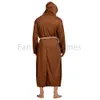 cosplay Eraspooky Medieval Monk Jedi Master Hooded Robe Cloak Renaissance Priest Halloween Costume Purim Cosplaycosplay