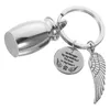 Vases Key Hanging Ornament Pet Ash Container Bag Keychain Pendant Small Cremation Urn Pendants Does Not Fade Decor