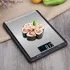 Badrum kök skalor digitala köksskala 5 kg/10 kg mat multifunktion rostfritt stål balans LCD-skärm mätning kök tillbehör (inget batteri Q231020