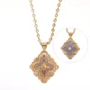 Ciondoli Italia Top Jewelry 925 Nastro in oro rosa Opera Tulle Piccola collana con pendente per donna Regalo di coppia