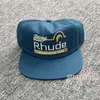 Rhude Ball Caps Truck Hat Mens and Womens Same Fashion Tide Brand Flat Brim Baseball Cap Embroidery Hats Autumn Winter